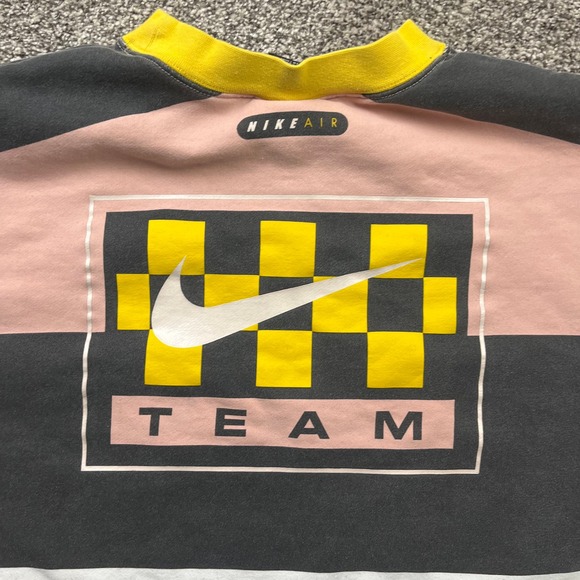 Nike Crewneck Sweatshirt Womens XL Pink Black White Zoom Air Blue Ribbon Sports - Picture 9 of 15